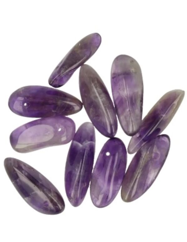 Amethist kralen longdrop - 10 st. - Image 2