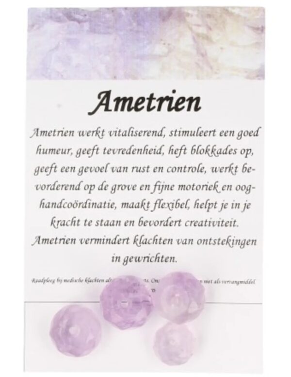 Ametrien kralen facet - 4 st. - Image 7