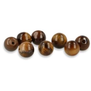Tijgeroog kralen 8 mm - 8 st.