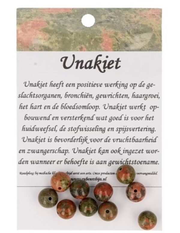 Unakiet kralen 8 mm - 10 st. - Image 2