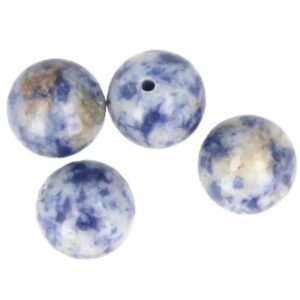 Sodaliet kralen 12 mm - 4 st.