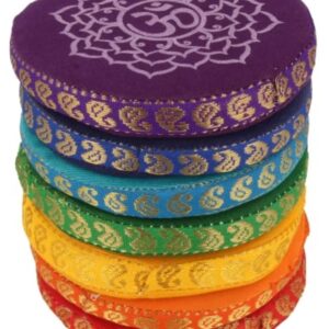 Klankschaal kussenset chakra 9,5 cm