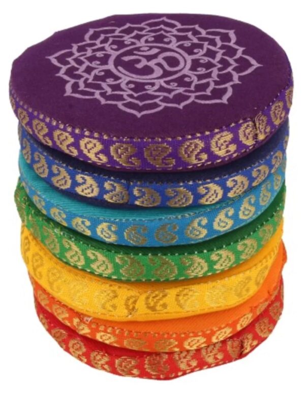 Klankschaal kussenset chakra 9,5 cm