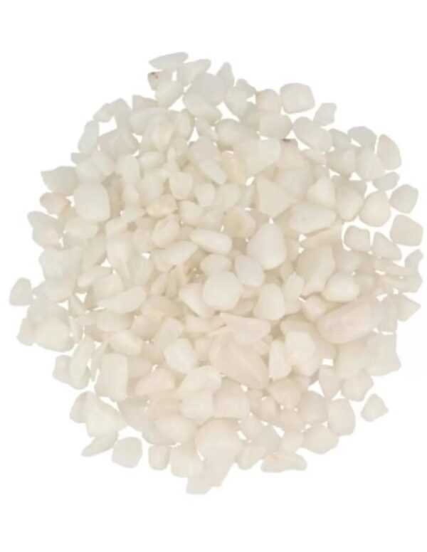 Sneeuwkwarts 100 gr. trommelstenen (mt1)