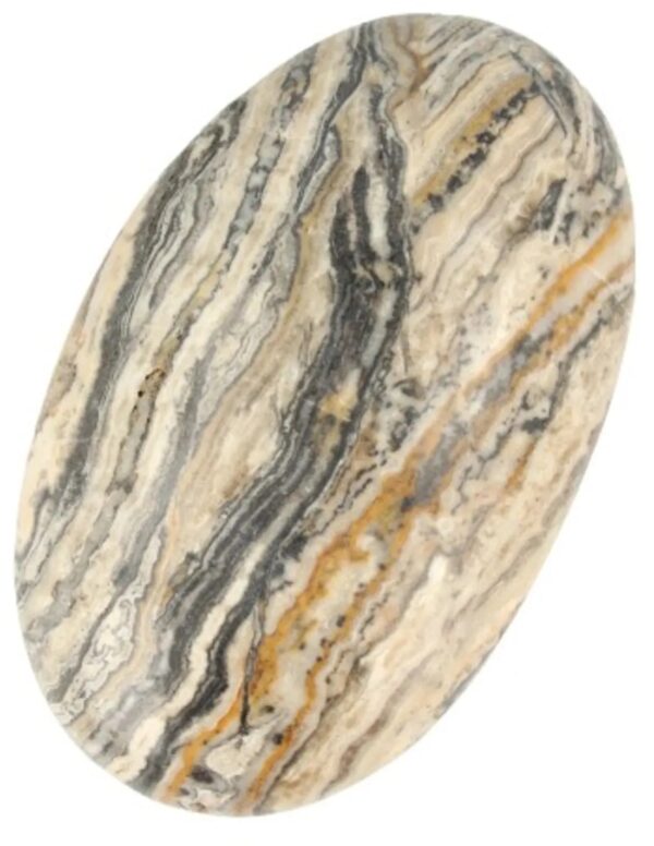 Aragoniet zebra reuze handsteen nr.2