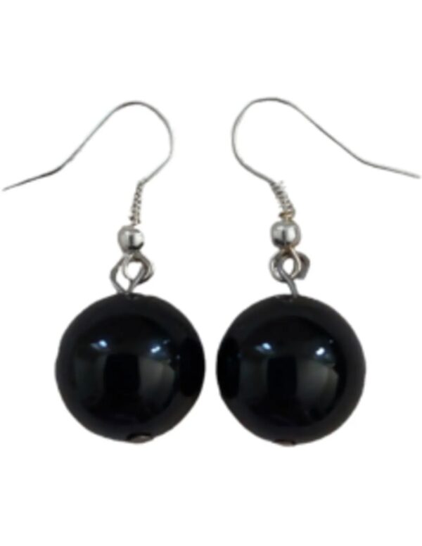 Onyx oorbellen bol 14 mm - Love Gems - Image 3