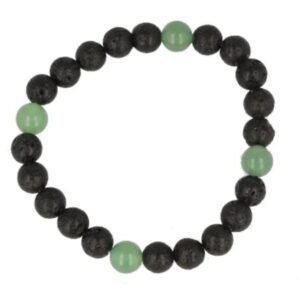 Aventurijn groen windroos armband