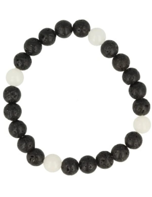 Windroos armband Jade wit