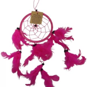 Dromenvanger- 11cm - Roze - alleen veren