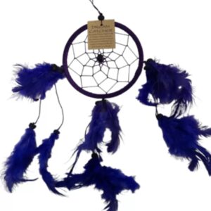 Dromenvanger- 11cm - Paars - alleen veren