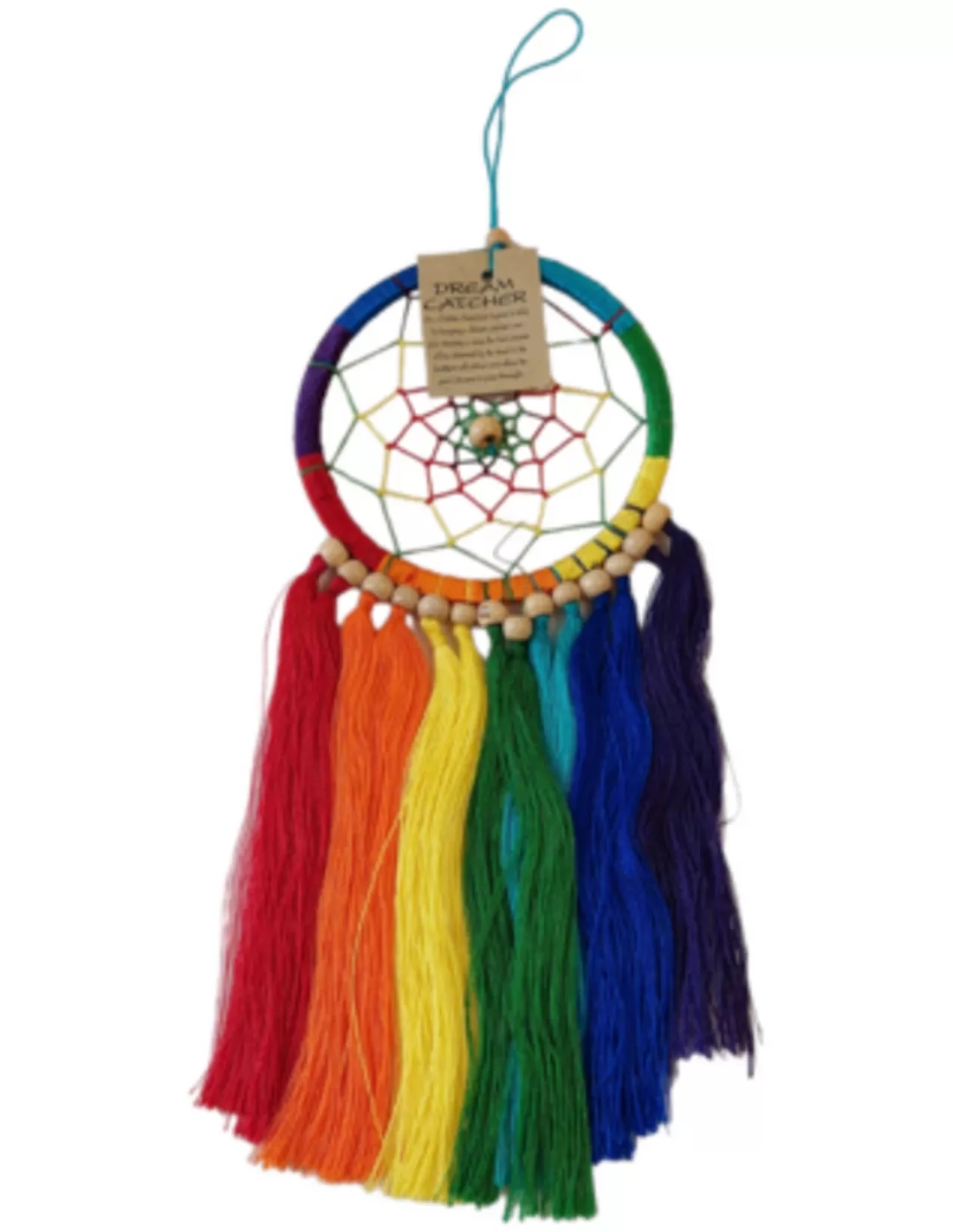 Dromenvanger Rainbow 11cm met lange kwastjes