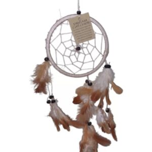 Dromenvanger - 11cm - Creme - alleen veren