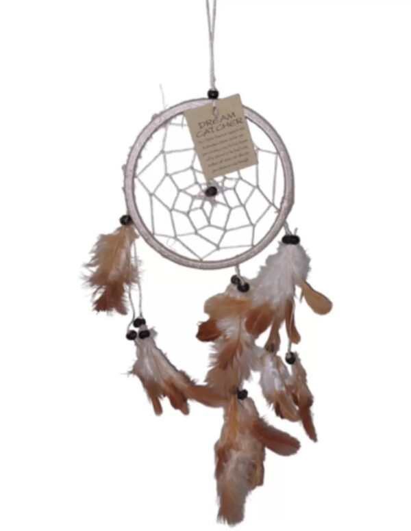 Dromenvanger - 11cm - Creme - alleen veren