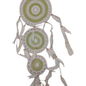 Dromenvanger Wit & Groen Gehaakt 27cm