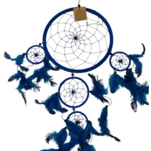 Dromenvanger - 22 cm - Blauw - alleen veren
