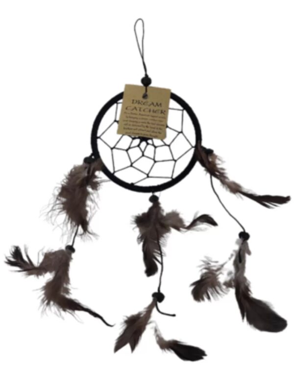 Dromenvanger - Alleen veren - 9cm - Zwart