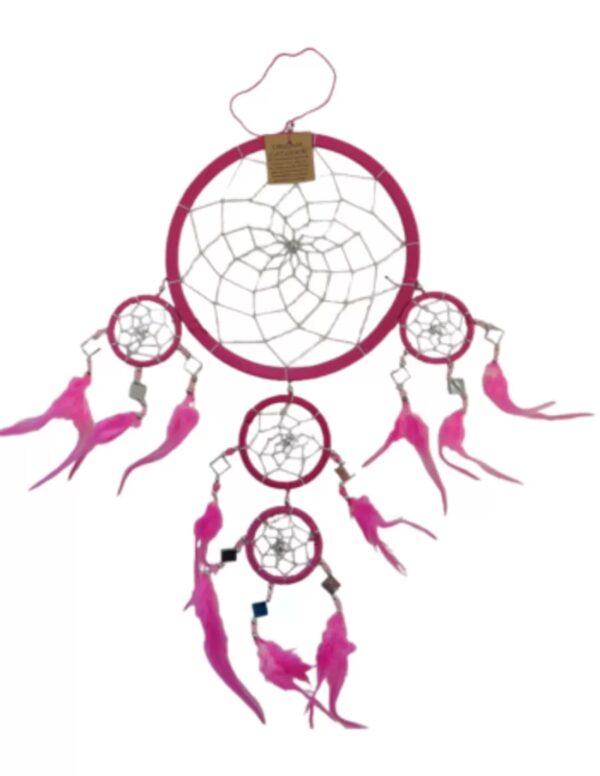 Dromenvanger - spiegel - 22cm - roze