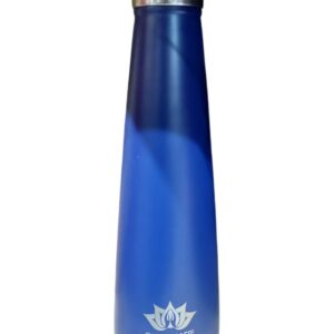 Om Namaste RVS Drinkfles thermosfles - donker blauw mat 10 groot