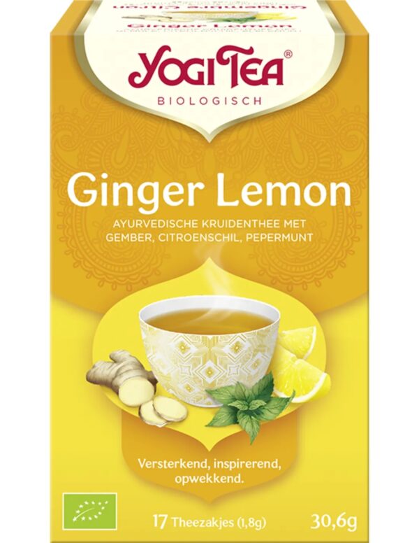 Yogi Tea Ginger Lemon - tray: 6 stuks