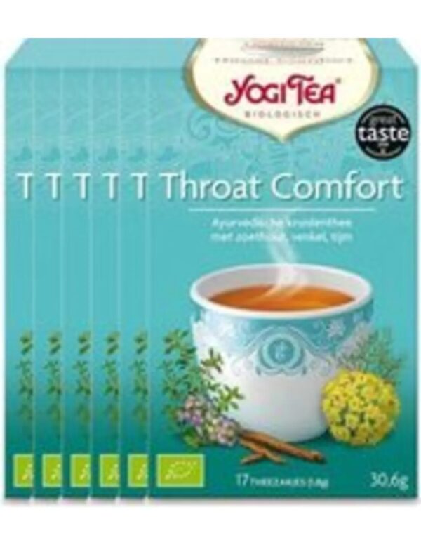 Yogi Tea Throat Comfort - tray: 6 stuks - Image 3