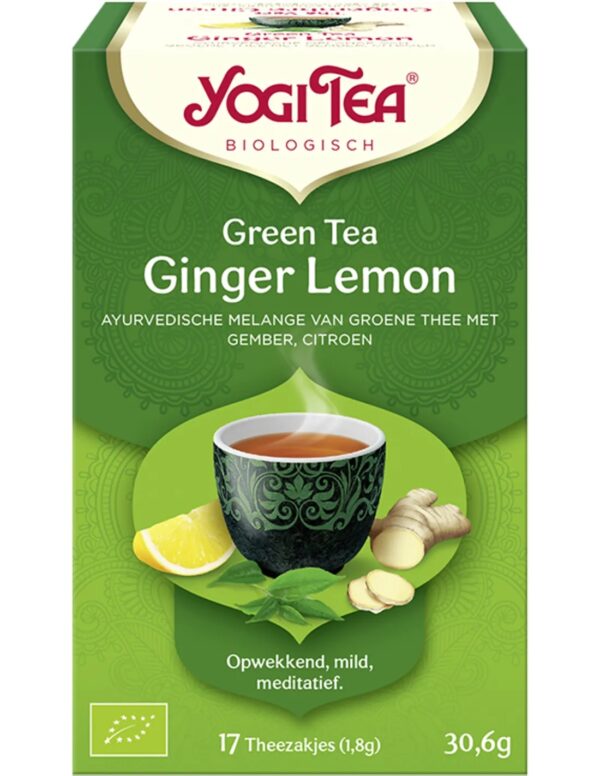 Yogi Tea Green Tea Ginger Lemon - tray: 6 stuks - Image 2