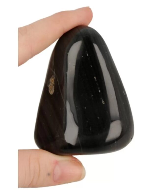 Trommelsteen Obsidiaan regenboog nr.1 - Image 4