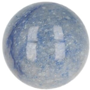 Blauwe kwarts edelsteen bol 40 mm
