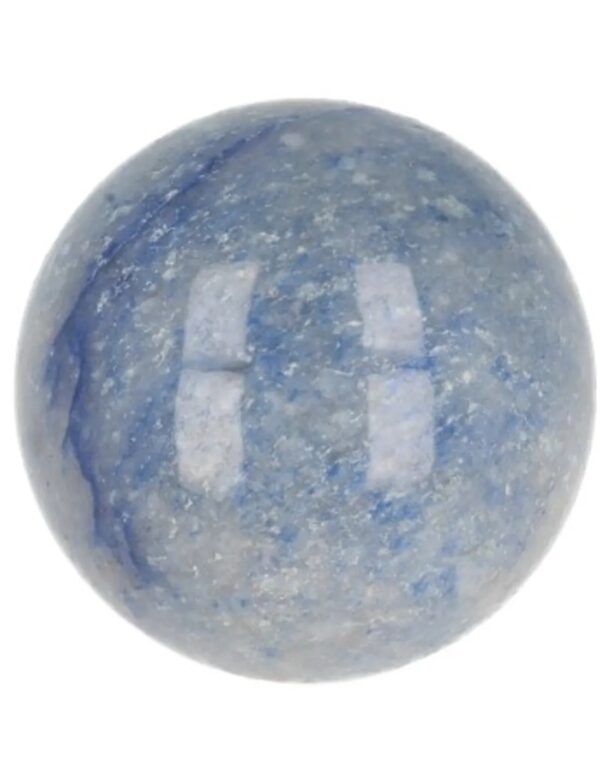 Blauwe kwarts edelsteen bol 40 mm