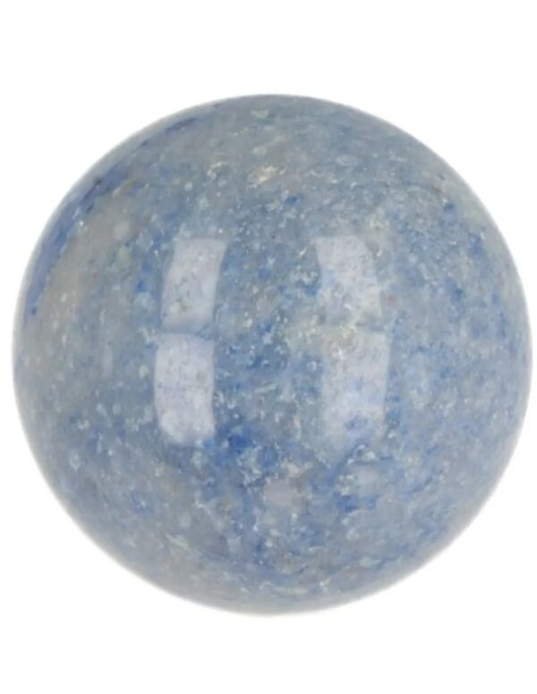 Blauwe kwarts edelsteen bol 40 mm - Image 5