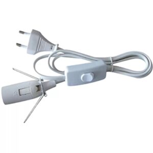 Elektrakabel met schakelaar wit