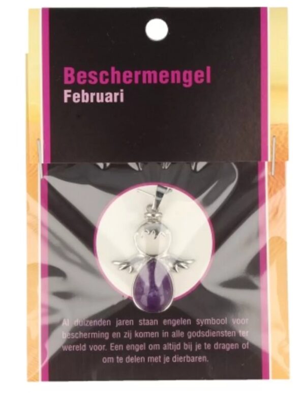 Beschermengel Februari op kaartje