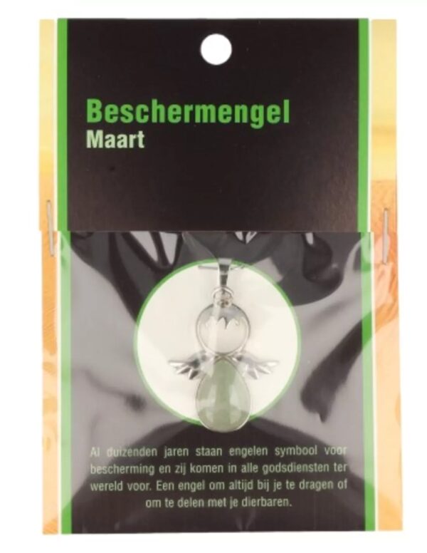 Beschermengel Maart op kaartje