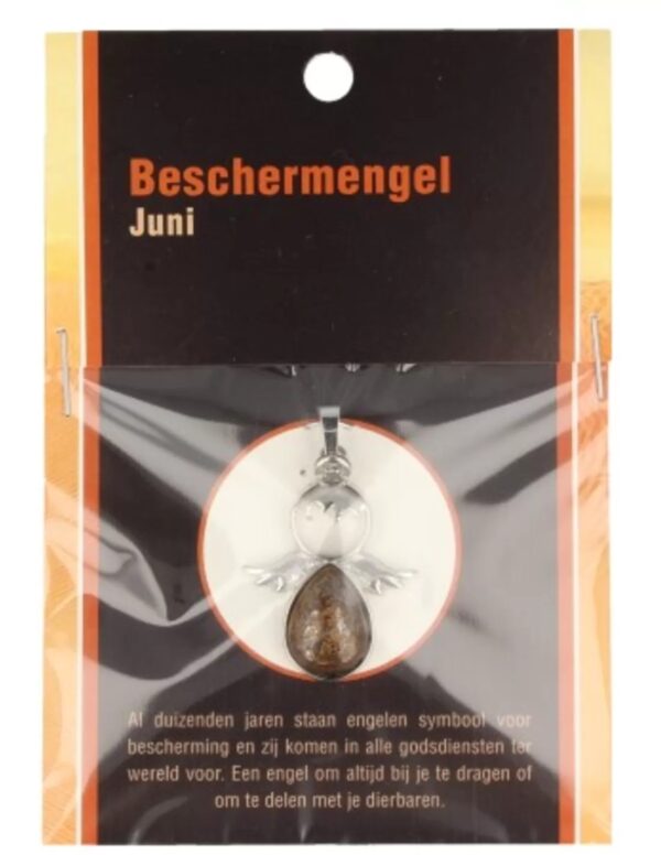 Beschermengel Juni op kaartje