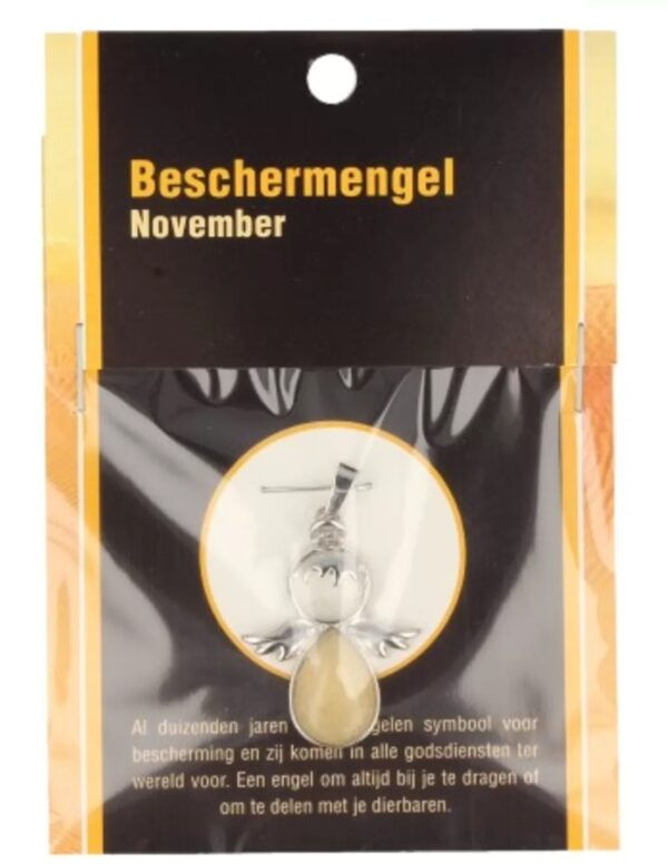 Beschermengel November op kaartje