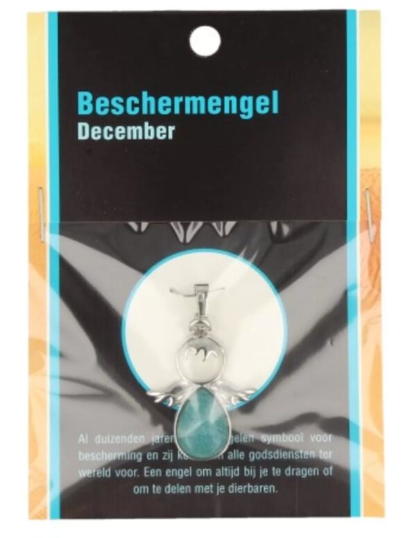 Beschermengel December op kaartje