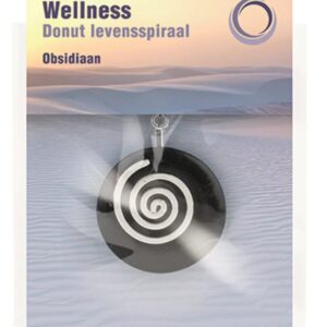 Obsidiaan zwart donut levensspiraal
