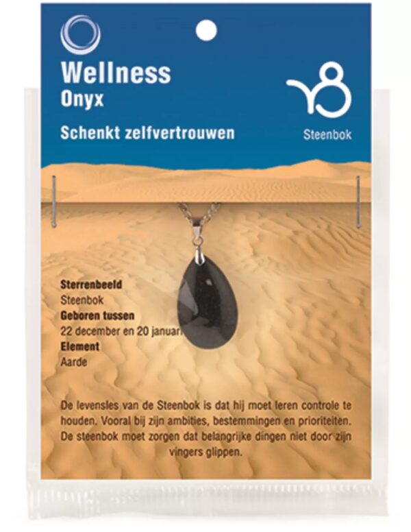 Sterrenbeeldhanger Steenbok (Onyx)