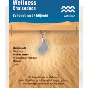 Sterrenbeeld hanger Waterman (Chalcedoon)