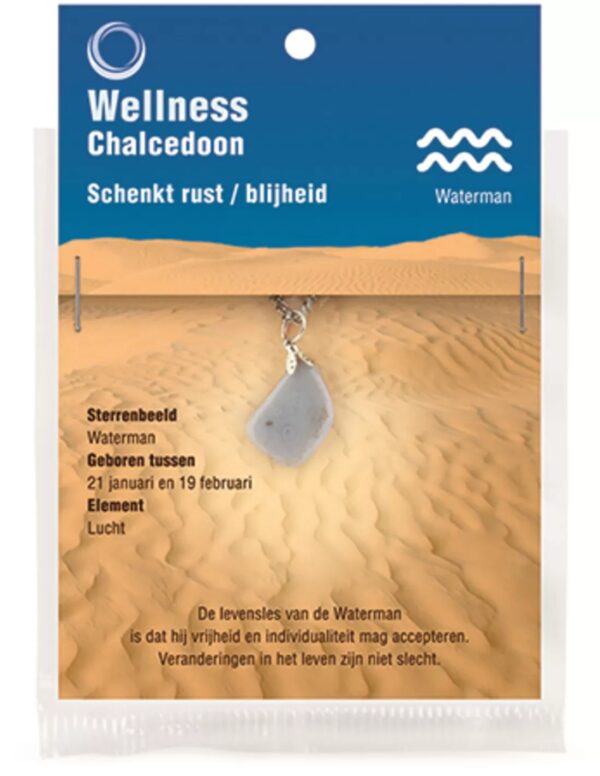 Sterrenbeeld hanger Waterman (Chalcedoon)