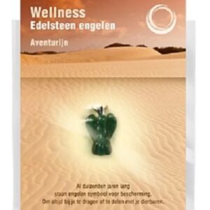 Engelen hanger + kaart Aventurijn groen