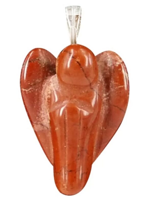 Engelen hanger + kaart Jaspis rood - Image 2