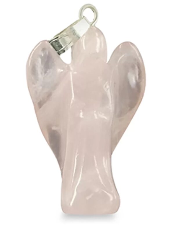 Engelen hanger + kaart Roze kwarts - Image 2