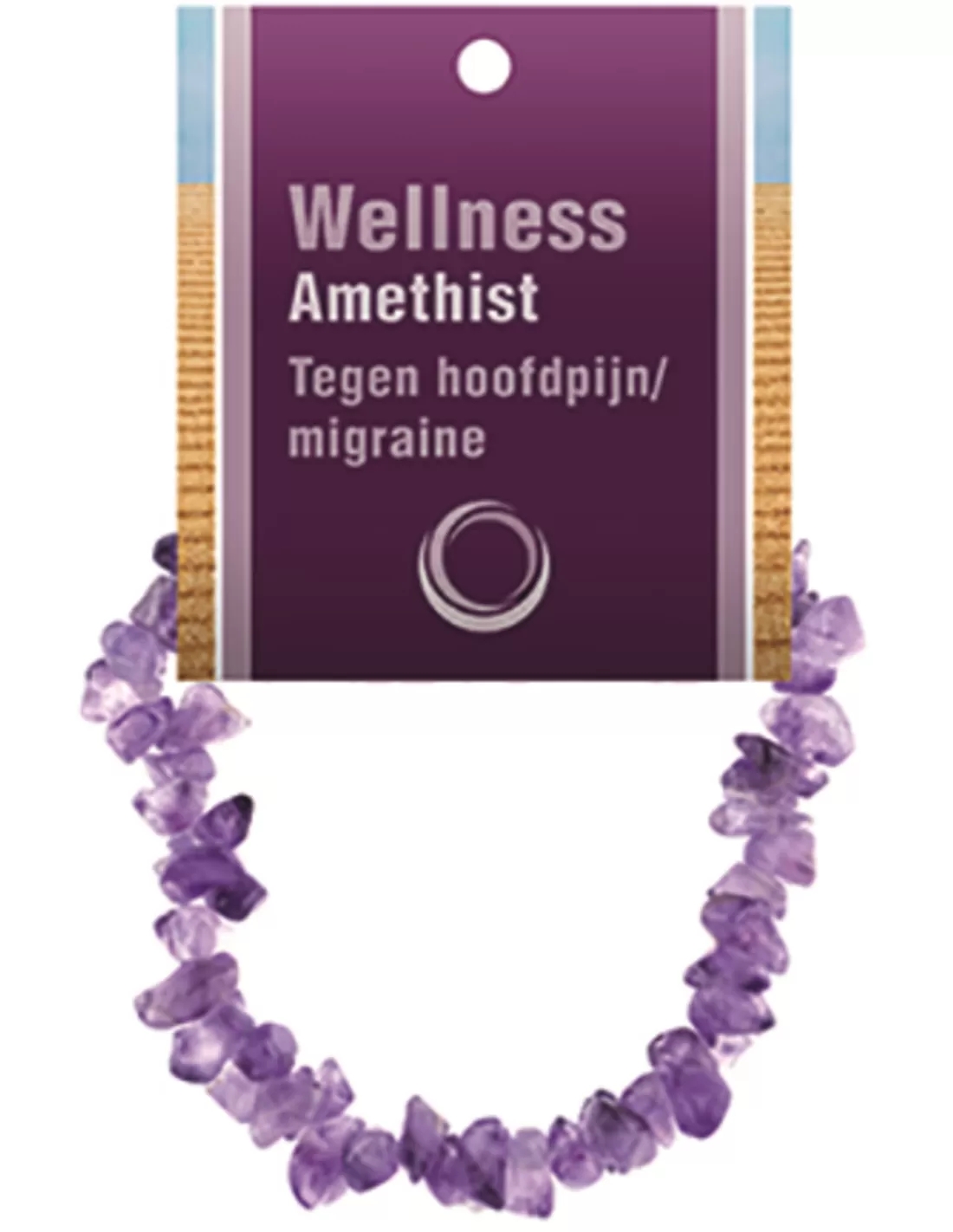 Amethist splitarmband + kaart