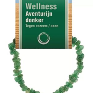 Aventurijn groen splitarmband + kaart
