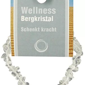 Bergkristal splitarmband + kaart