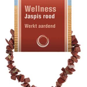 Jaspis rood splitarmband + kaart