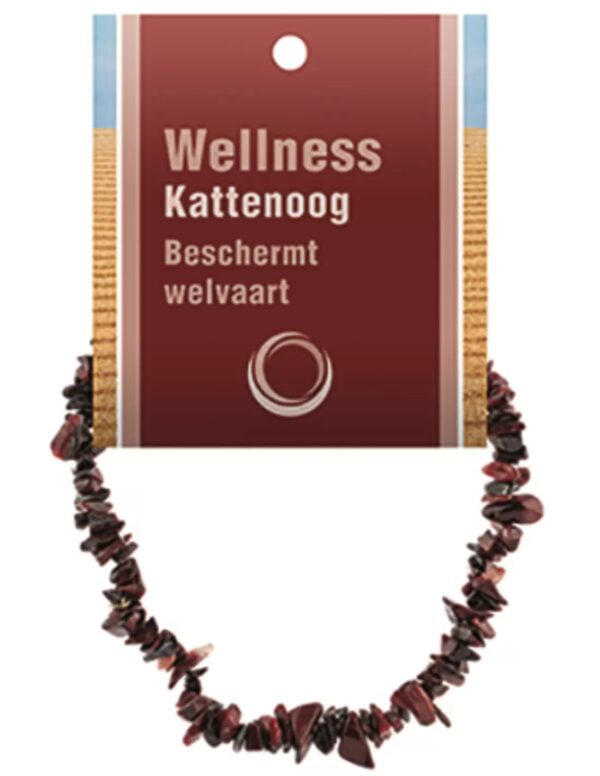 Kattenoog splitarmband + kaart