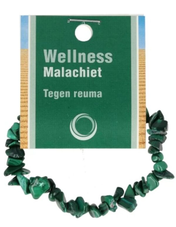 Malachiet splitarmband + kaart