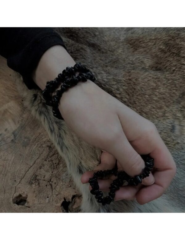 Toermalijn zwart splitarmband + kaart - Image 3