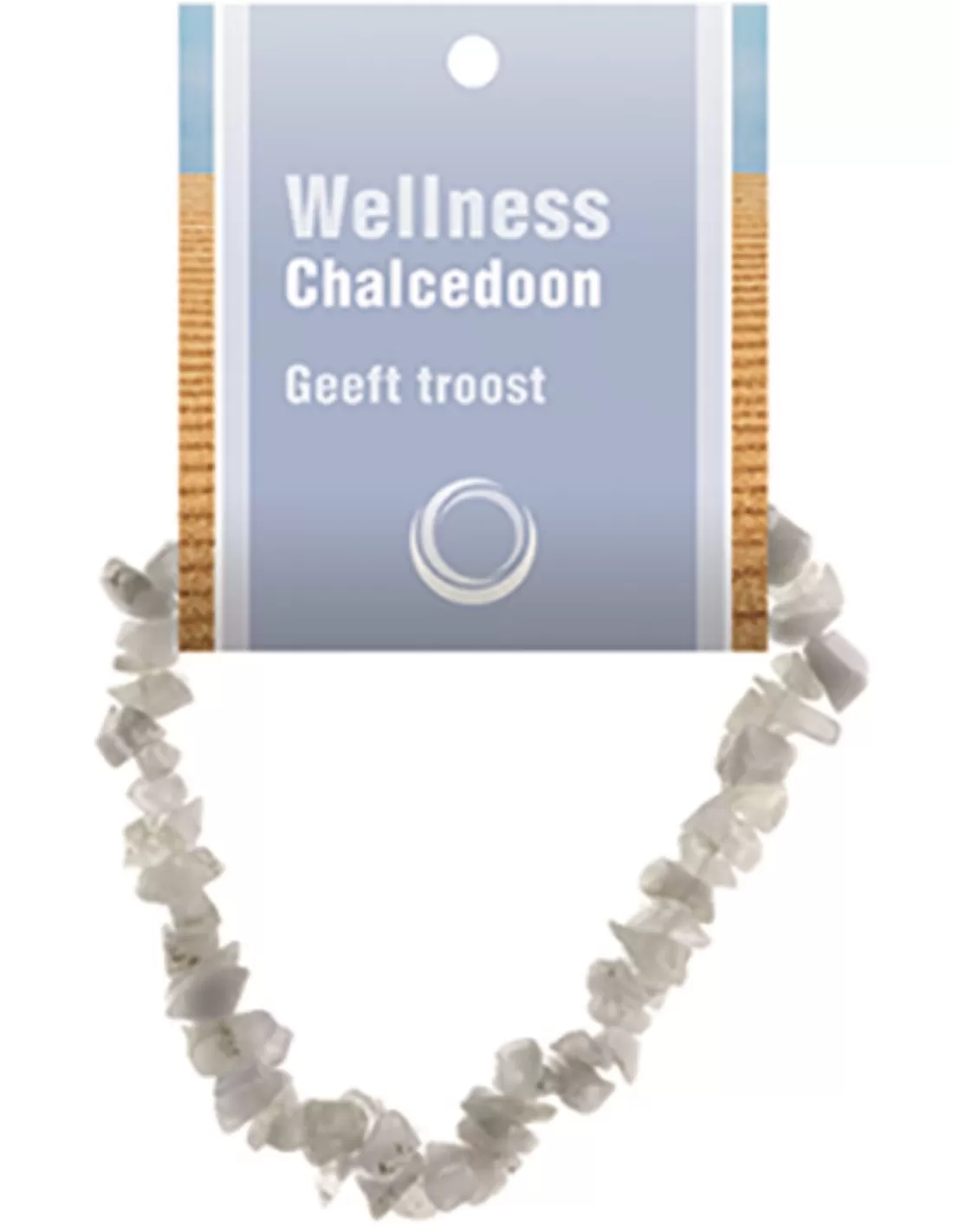Chalcedoon splitarmband + kaart